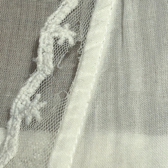 Free People Luna White Lace Sheer Blouse - Picture 9 of 12